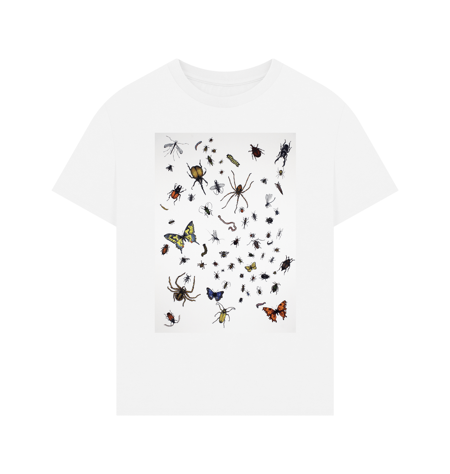 White Printed T-shirt Front