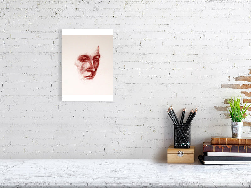 Fragment Study 4 Giclée print A4 size by Maria Pelton showing human emotions and fragments of memory inspired by Renaissance paintings