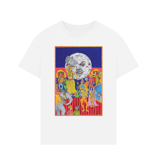 White Printed T-shirt Front