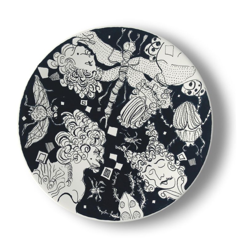 Ballroom Heads | China Plate