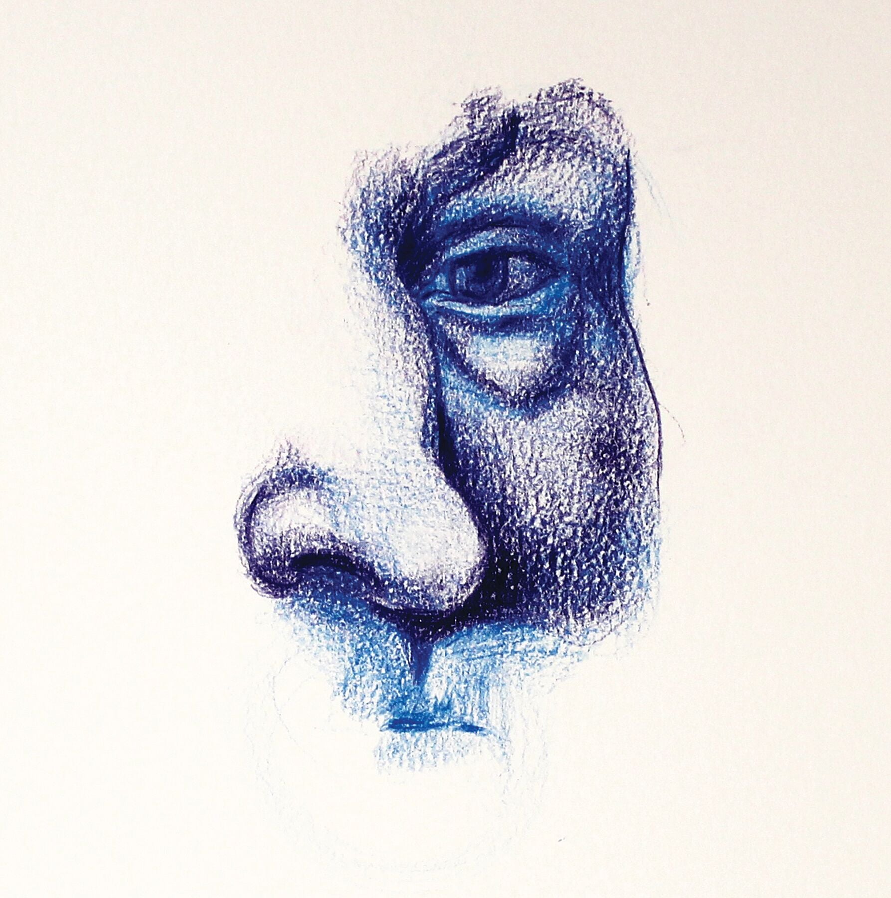 Fragment Study 6 original artwork by Maria Pelton showing human emotions and fragments of memory inspired by Renaissance paintings