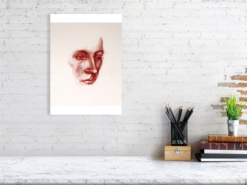 Fragment Study 4 Giclée print A3 size by Maria Pelton showing human emotions and fragments of memory inspired by Renaissance paintings