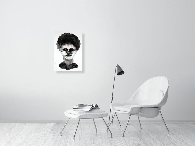 Harriet Esther Victorian portrait Giclée print A2 size by Maria Pelton showing expressive face inspired by Victorian photography