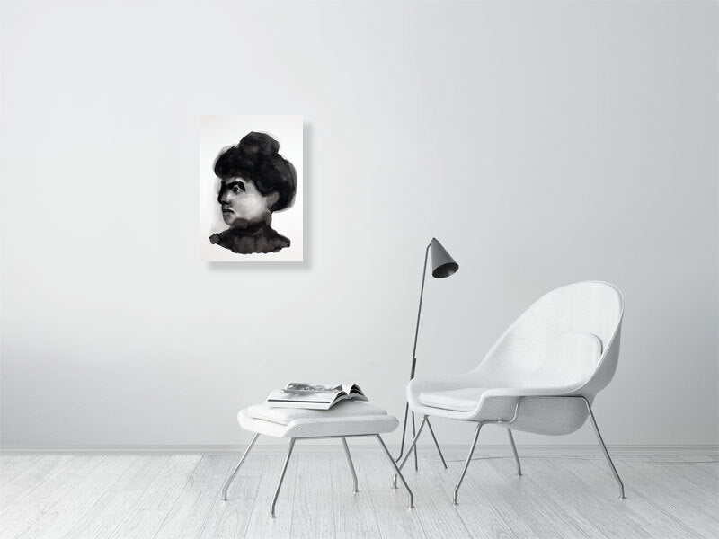 Josephine Clothilde Victorian portrait  Giclée print A2 size by Maria Pelton showing expressive face inspired by Victorian photography