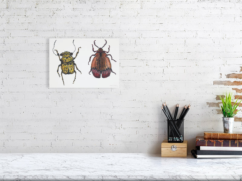 Taste 3 Giclée print A4 size by Maria Pelton showing insect as future food inspired by environmental pressures