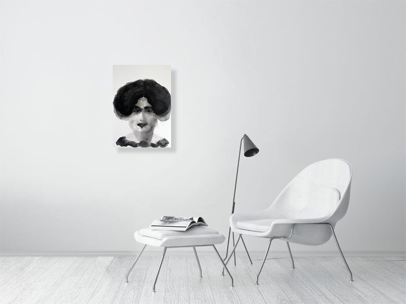 Beatrice Louisa Victorian portrait  Giclée print A2 size by Maria Pelton showing expressive face inspired by Victorian photography
