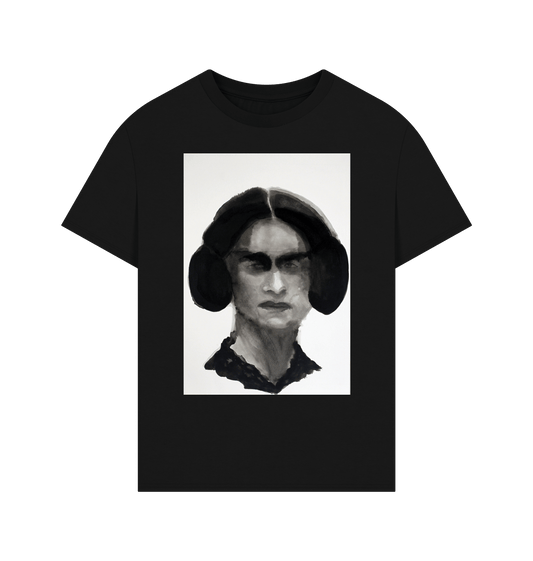 Black Printed T-shirt Front