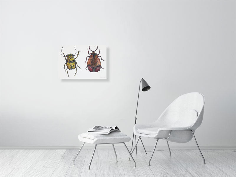 Taste 3 Giclée print A2 size by Maria Pelton showing insect as future food inspired by environmental pressures