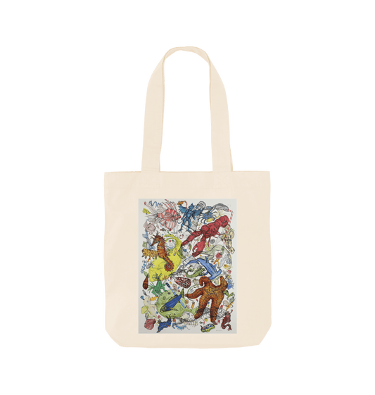Natural Printed Bag Front