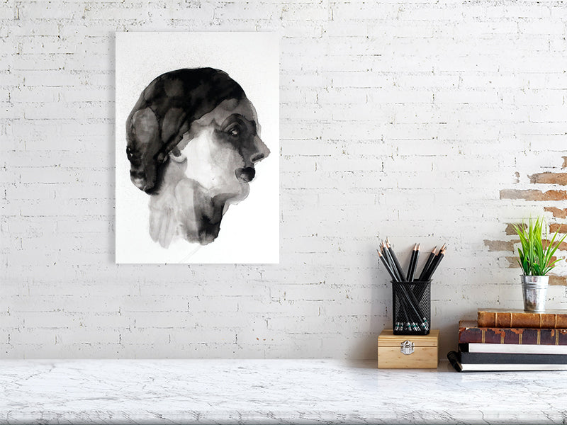 Cecilia Arabella Victorian portrait  Giclée print A3 size by Maria Pelton showing expressive face inspired by Victorian photography