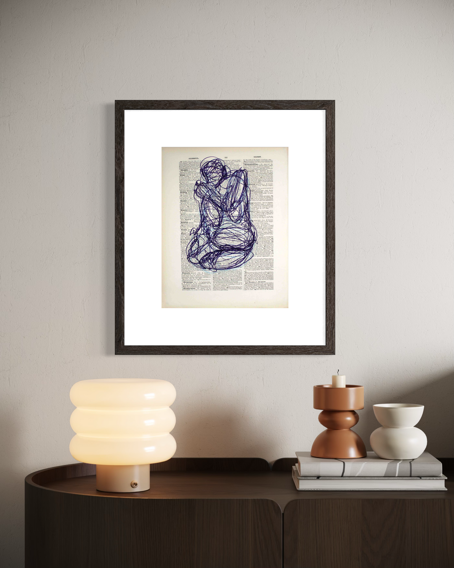 Glossful Glory | Ink & pencil on paper