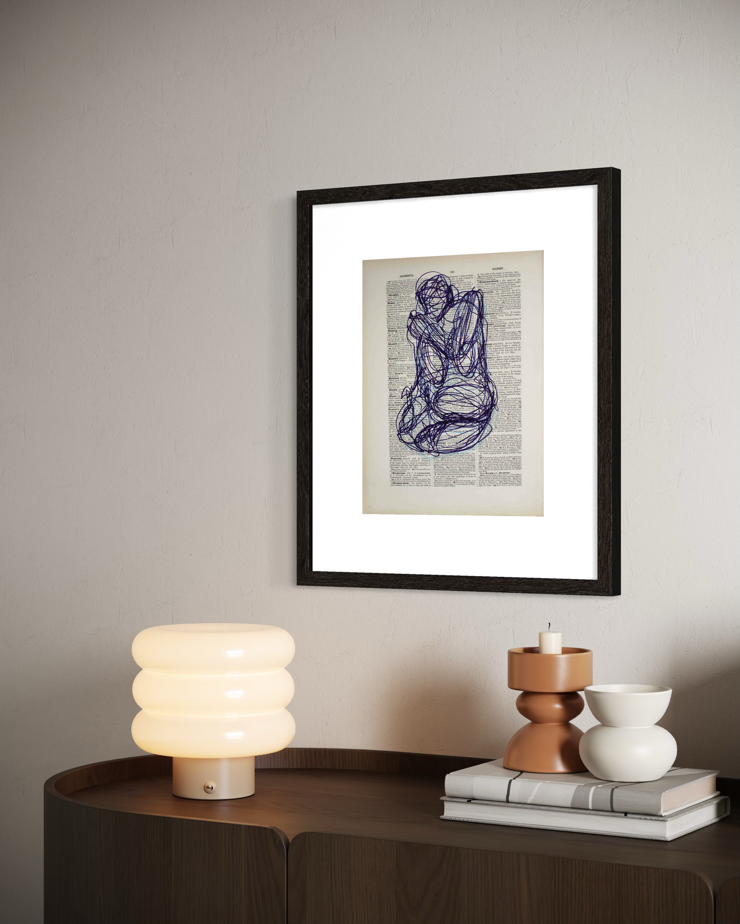Glossful Glory | Ink & pencil on paper