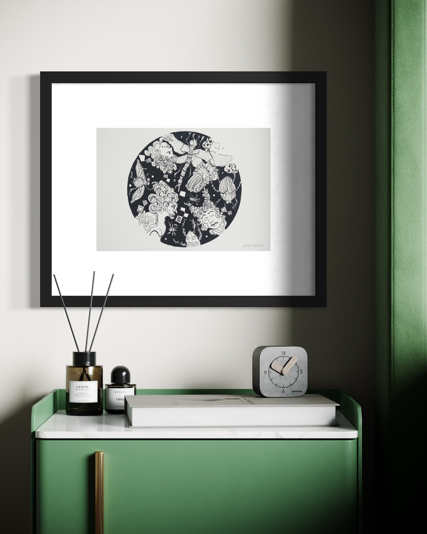 Ballroom Heads | Ink on paper