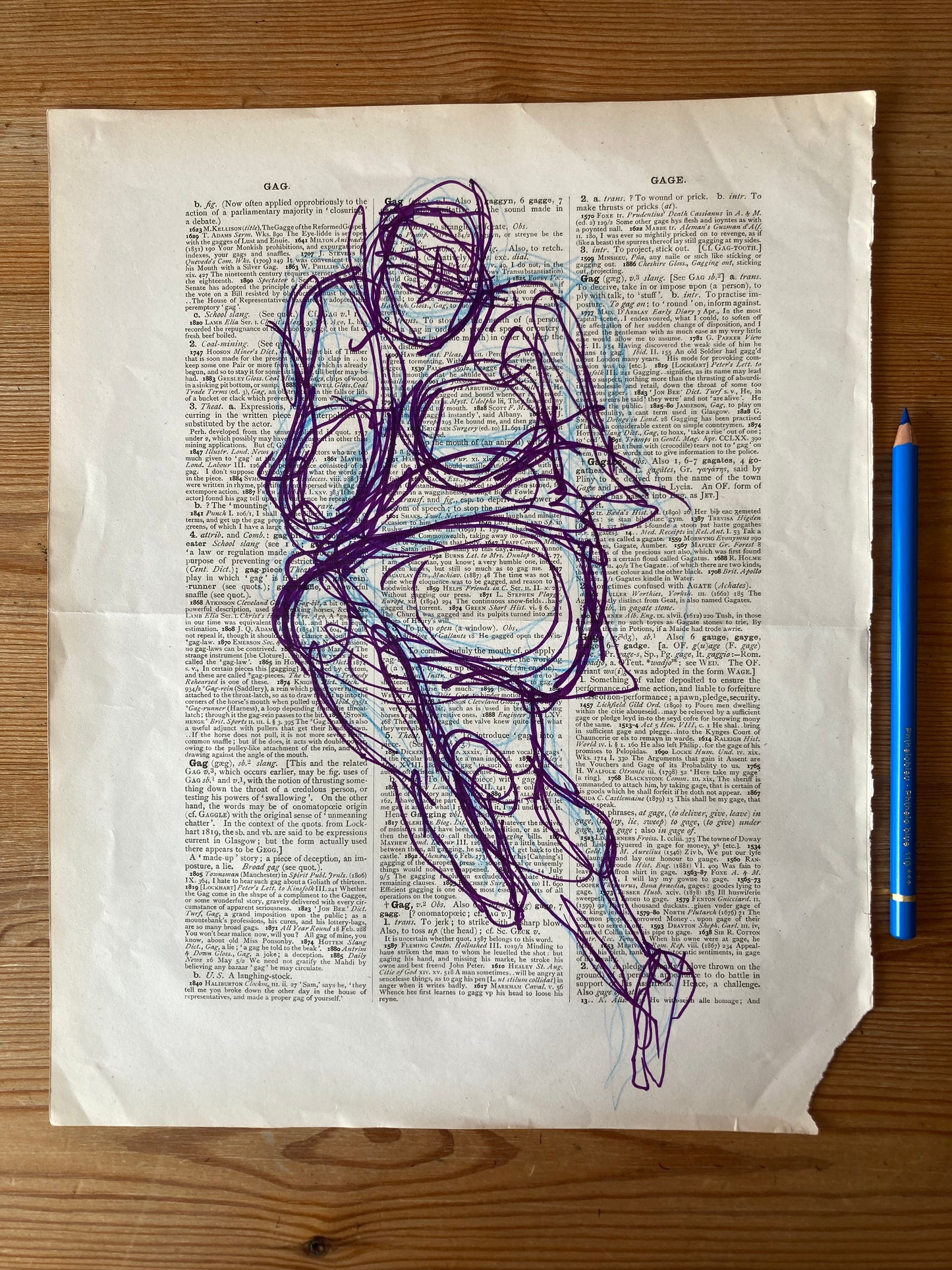 Gag & Gage | Ink & pencil on paper