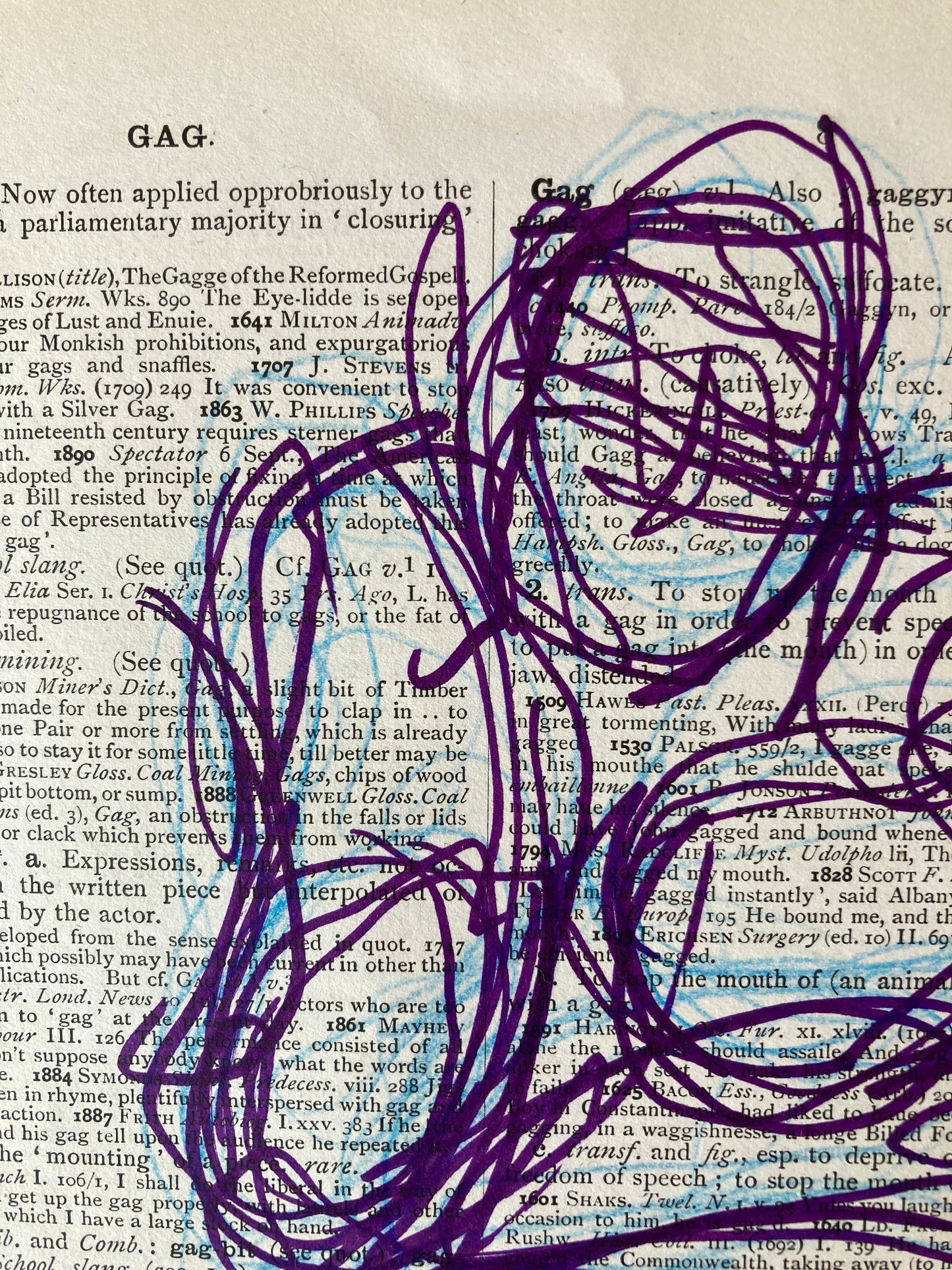 Gag & Gage | Ink & pencil on paper
