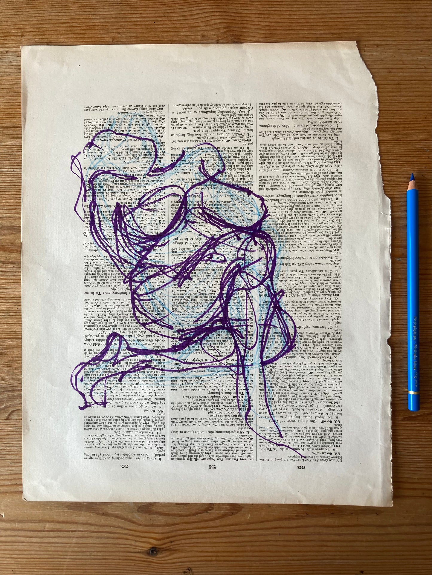 Go On | Ink & pencil on paper