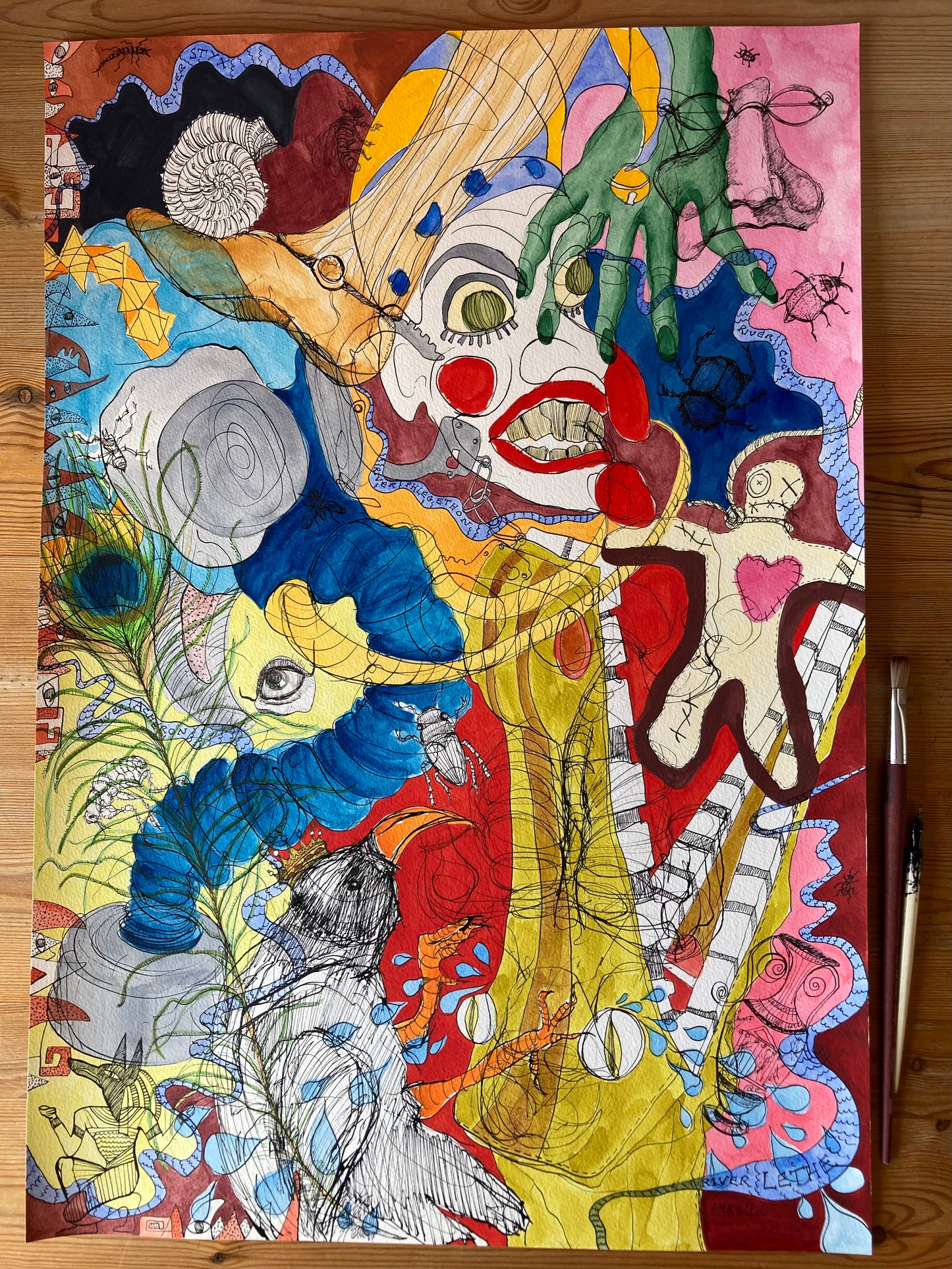 Circus of life 03 | Ink & watercolour on paper