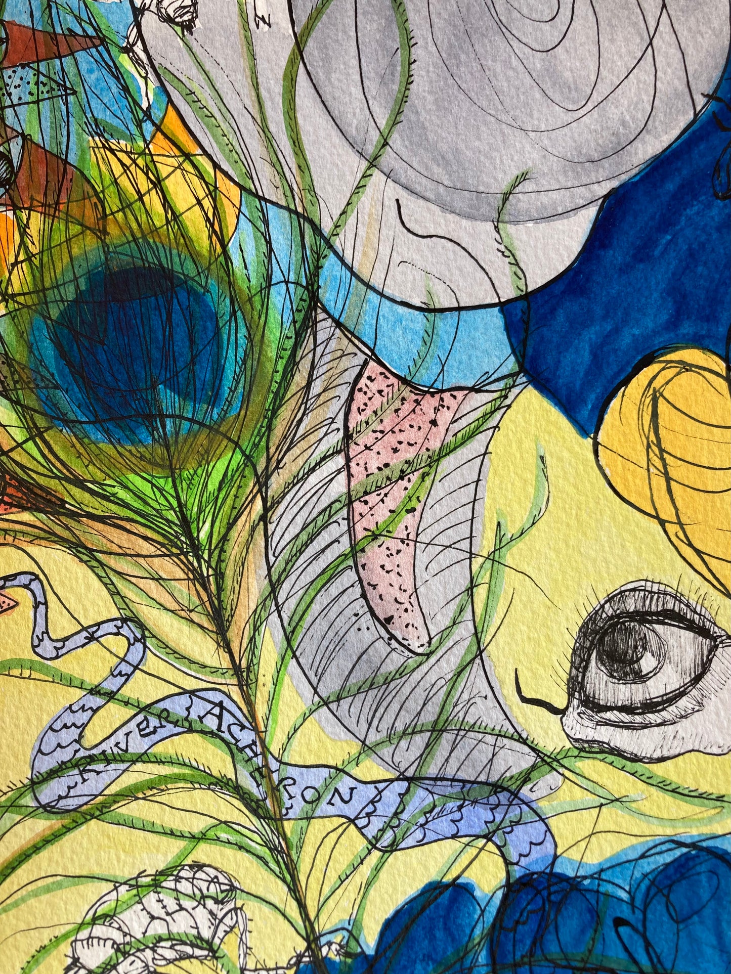 Circus of life 03 | Ink & watercolour on paper