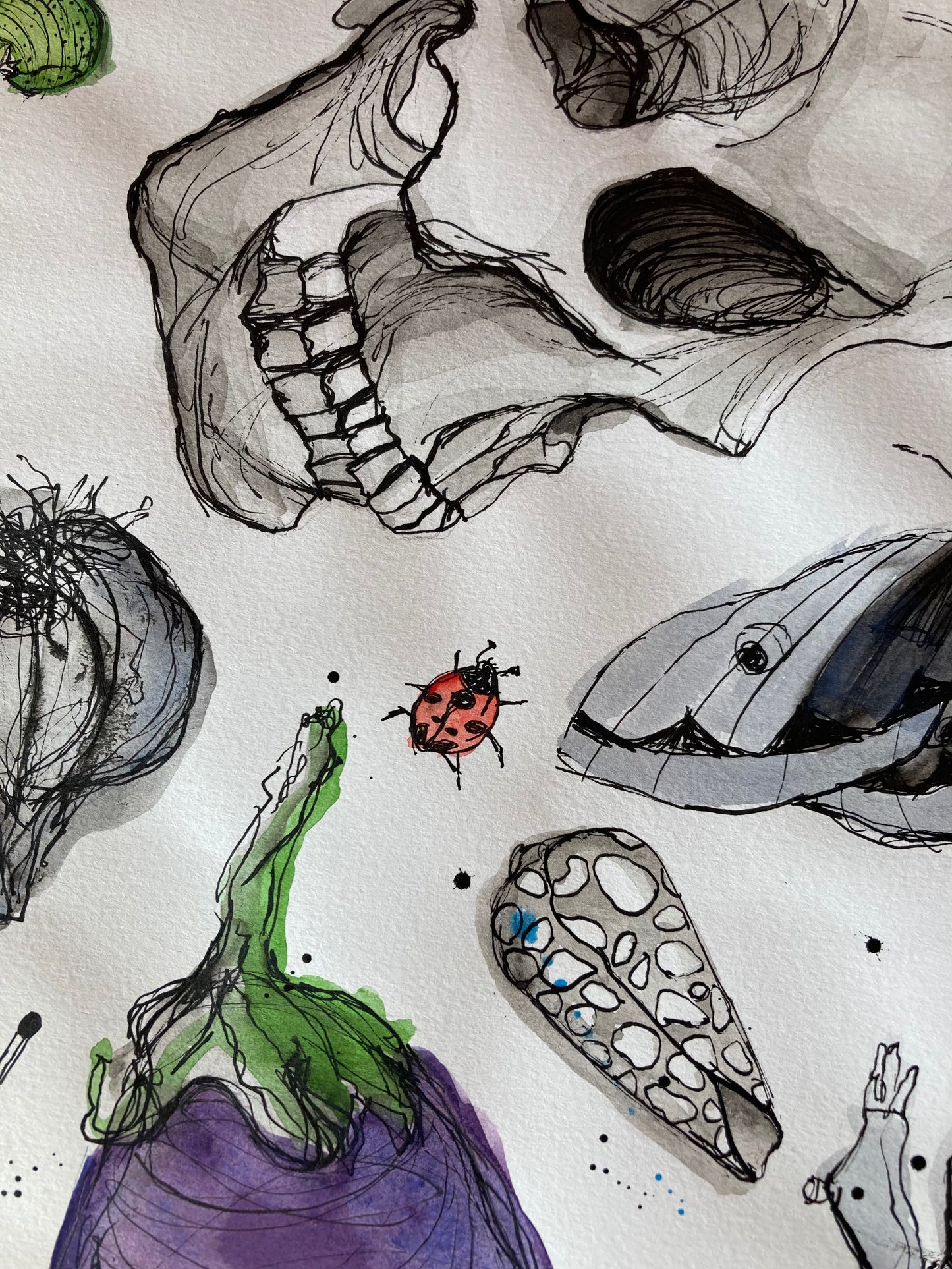Combination future | Ink & watercolour on paper