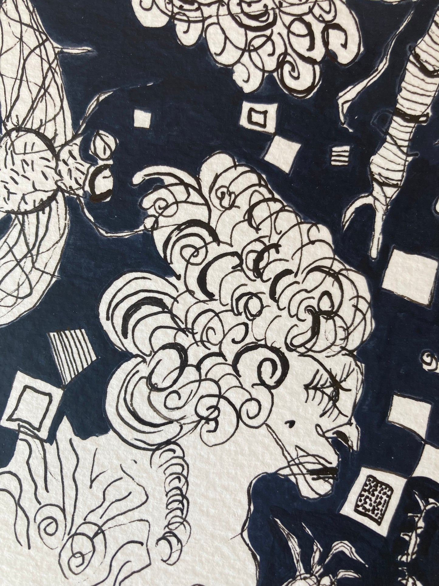 Ballroom Heads | Ink on paper