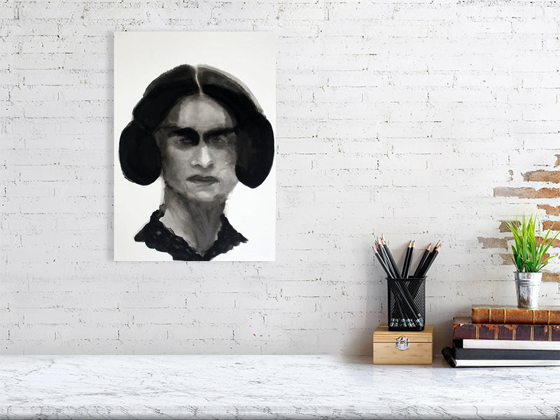 Margaret Lavinia  Victorian portrait  Giclée print A3 size by Maria Pelton showing expressive face inspired by Victorian photography