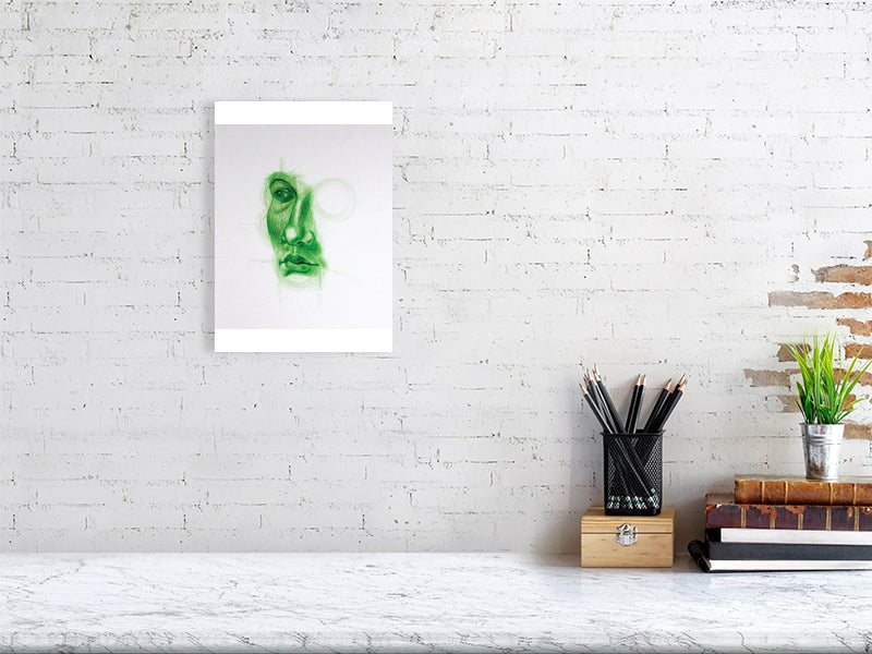 Fragment Study 3 Giclée print A4 size by Maria Pelton showing human emotions and fragments of memory inspired by Renaissance paintings