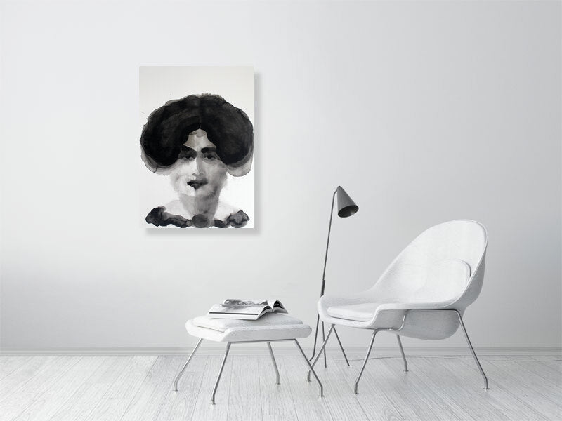 Beatrice Louisa Victorian portrait  Giclée print A1 size by Maria Pelton showing expressive face inspired by Victorian photography