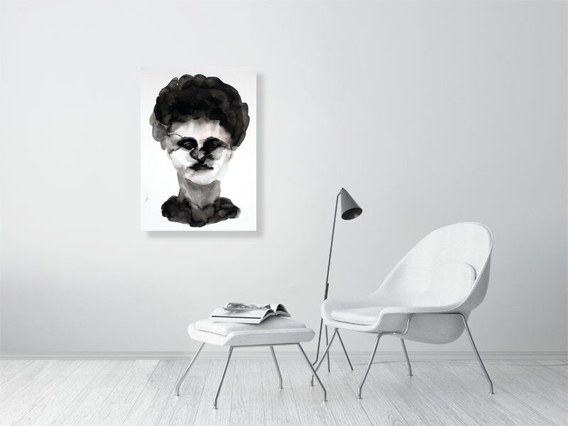 Harriet Esther Victorian portrait Giclée print A1 size by Maria Pelton showing expressive face inspired by Victorian photography