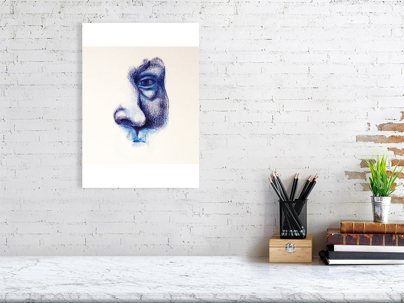 Fragment Study 7 Giclée print A3 size by Maria Pelton showing human emotions and fragments of memory inspired by Renaissance paintings