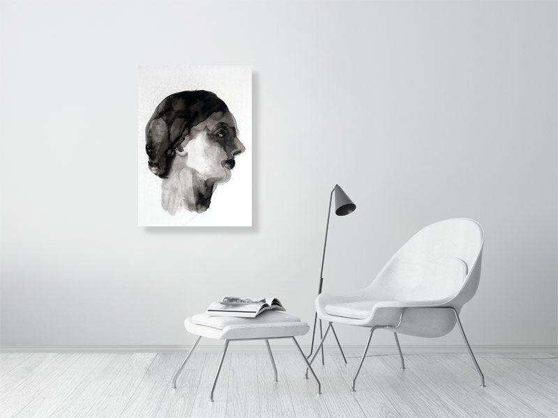 Cecilia Arabella Victorian portrait Giclée print A1 size by Maria Pelton showing expressive face inspired by Victorian photography