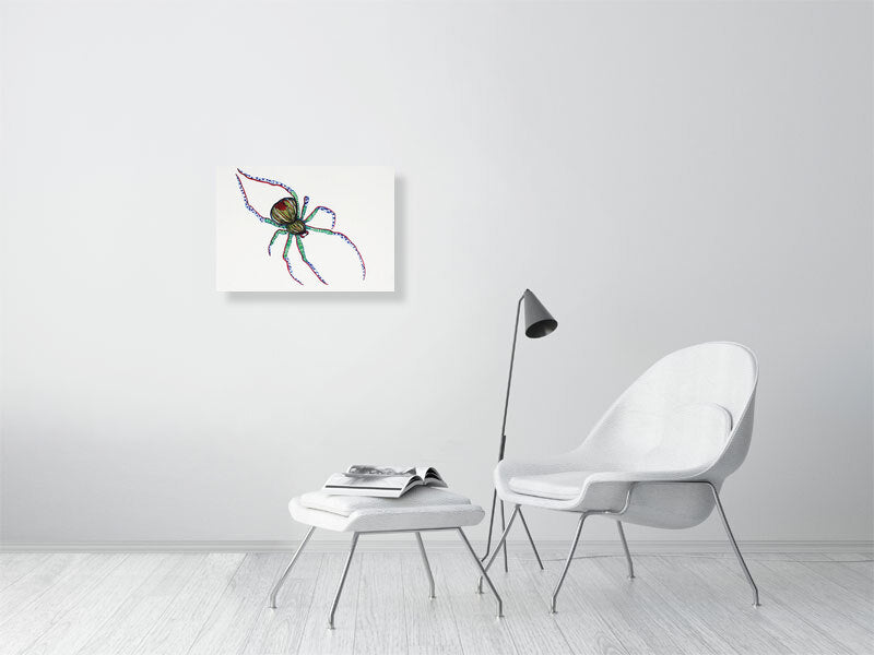 Bug Amadeus Giclée print A2 size by Maria Pelton showing insect character with personality inspired by wonder