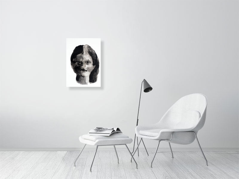 Genevieve Isabella Victorian portrait Giclée print A2 size by Maria Pelton showing expressive face inspired by Victorian photography
