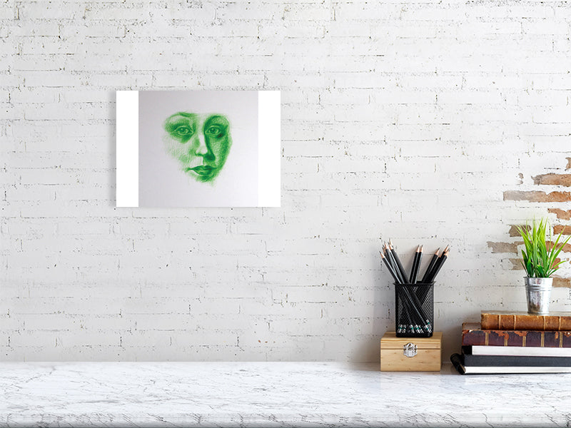 Fragment Study 5 Giclée print A4 size by Maria Pelton showing human emotions and fragments of memory inspired by Renaissance paintings