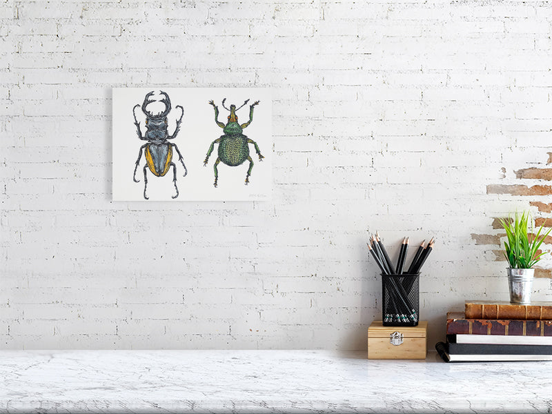 Taste 1 Giclée print A4 size by Maria Pelton showing insect as future food inspired by environmental pressures