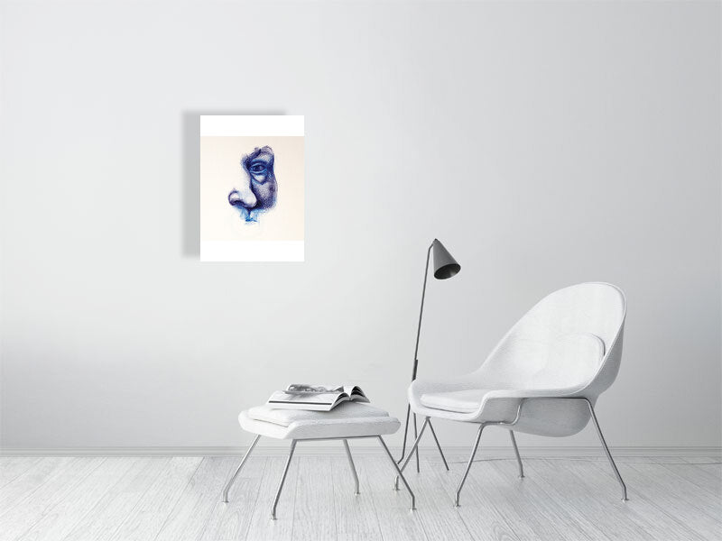 Fragment Study 7 Giclée print A2 size by Maria Pelton showing human emotions and fragments of memory inspired by Renaissance paintings
